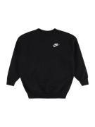 Nike Sportswear Sweatshirt 'Club Fleece'  sort / hvid