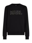 Karl Lagerfeld Sweatshirt ' Studded Karl '  sort