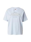 Tommy Jeans Shirts 'Varsity'  lyseblå / hvid