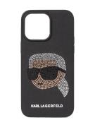 Karl Lagerfeld Smartphone-etui 'iPhone 14 Pro Max'  kobber / sort / sølv