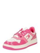 Tommy Jeans Sneaker low 'RETRO BASKET'  pink / sort / hvid