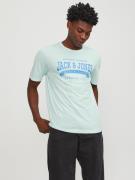 JACK & JONES Bluser & t-shirts  blå / pastelblå / hvid