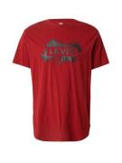 LEVI'S ® Bluser & t-shirts 'SS Relaxed Baby Tab Tee'  kirsebærsrød / sort