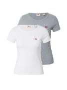 LEVI'S ® Shirts '2 Pack Crewneck Tee'  grå-meleret / rød / hvid