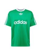 ADIDAS ORIGINALS Bluser & t-shirts 'Adicolor'  grøn / hvid