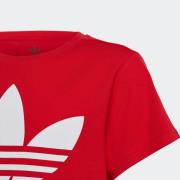 ADIDAS ORIGINALS Shirts 'Trefoil'  rød / hvid