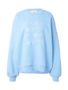 florence by mills exclusive for ABOUT YOU Sweatshirt 'June'  lyseblå / hvid
