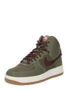 Nike Sportswear Sneaker low 'Air Force 1'  choko / oliven / rustrød / hvid