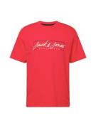 JACK & JONES Bluser & t-shirts 'ZURI'  rød / sort / hvid
