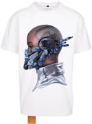 Forgotten Faces Bluser & t-shirts 'The Mask'  blå / sølvgrå / sort / hvid