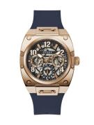 GUESS Analogt ur 'PRODIGY'  navy / guld