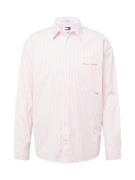 Tommy Jeans Skjorte  lyserød / hvid