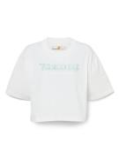 TIMBERLAND Shirts 'Cropped'  pastelblå / sort / hvid