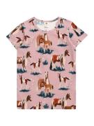 Walkiddy Bluser & t-shirts 'Little & Big Horses'  blå / brun / lys pink