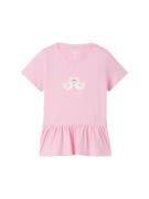 TOM TAILOR Bluser & t-shirts  lys pink / sort / hvid