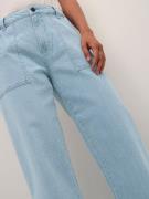 CULTURE Jeans 'Milky'  lyseblå / hvid
