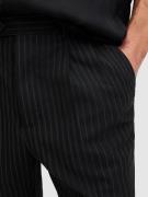 AllSaints Bukser med lægfolder 'TALLIS'  grå / sort