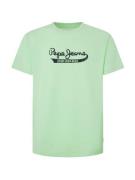Pepe Jeans Bluser & t-shirts 'CLAUDE'  lysegrøn / sort