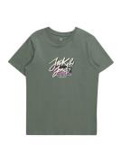 Jack & Jones Junior Shirts 'TAMPA'  mørkegrøn / lilla / sort / offwhite
