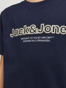 Jack & Jones Junior Shirts 'LAKEWOOD'  beige / navy / grå / hvid