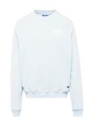 Pequs Sweatshirt 'Mythic'  lyseblå / hvid