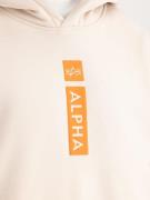 ALPHA INDUSTRIES Sweatshirt 'Alpha PP'  lyseorange / lys rød / hvid / uldhvid