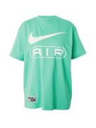 Nike Sportswear Oversized bluse 'AIR'  jade / hvid