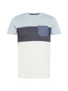 INDICODE JEANS Bluser & t-shirts 'Clemens'  dueblå / blue denim / lyseblå / hvid
