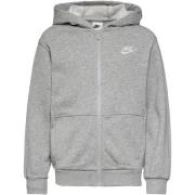 Nike Sportswear Sweatjakke 'NSW CLUB'  grå / hvid