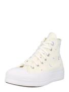 CONVERSE Sneaker high 'Chuck Taylor All Star Lift'  lysebeige / lilla / hvid