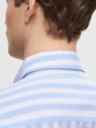 SELECTED HOMME Skjorte  lyseblå / hvid