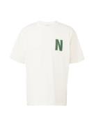 NORSE PROJECTS Bluser & t-shirts 'Simon'  lysegrøn / mørkegrøn / hvid