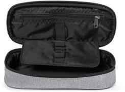 EASTPAK Etui 'Oval Single'  grå / blodrød / sort / hvid