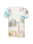 GUESS Bluser & t-shirts 'RIVIERA POSTCARD'  lyseblå / lysegrøn / lyseorange / hvid