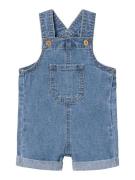 NAME IT Overall 'LOU'  blue denim / sort / offwhite