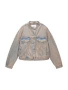 Pull&Bear Overgangsjakke  blue denim / pastelpink