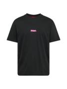 HUGO Bluser & t-shirts 'Dindion'  turkis / pink / sort