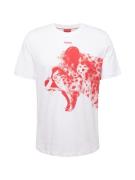 HUGO Bluser & t-shirts 'Dikobra'  rød / hvid