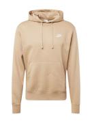 Nike Sportswear Sweatshirt 'Club Fleece'  khaki / hvid