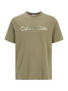 Calvin Klein Big & Tall Bluser & t-shirts  khaki / hvid