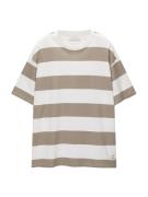 Pull&Bear Bluser & t-shirts  mørkebeige / offwhite