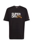 Superdry Bluser & t-shirts  orange / sort / hvid