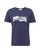 ARMEDANGELS Bluser & t-shirts 'JAAMES WAVY CLOUDS'  navy / lysegrå / mørkegrå