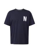 NORSE PROJECTS Bluser & t-shirts 'Simon'  mørkeblå / lilla / hvid