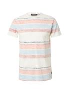 INDICODE JEANS Bluser & t-shirts 'Bedino'  lyseblå / rødmeleret / sort / hvid-meleret