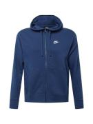 Nike Sportswear Sweatjakke 'Club'  navy / hvid