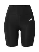 ADIDAS PERFORMANCE Sportsbukser 'OPT ESS'  sort / hvid