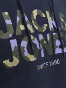 JACK & JONES Sweatshirt  navy / grøn-meleret