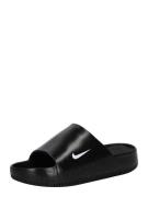 Nike Sportswear Pantoletter 'CALM'  mørkegrå / sort / hvid