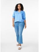 Zizzi Bluse 'Esabina'  azur